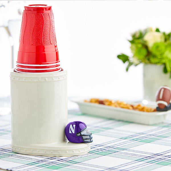 Nora Fleming Mini Northwestern Helmet