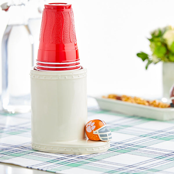 Nora Fleming Mini Clemson Helmet