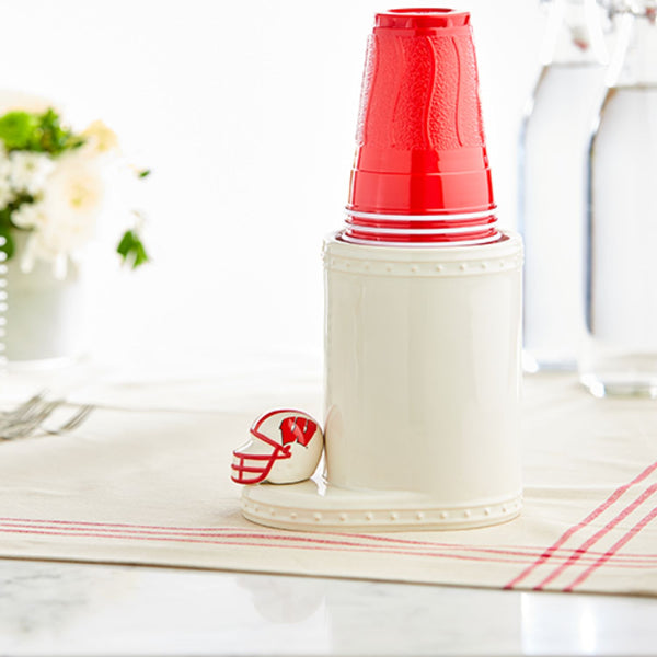 Nora Fleming Mini University of Wisconsin Helmet