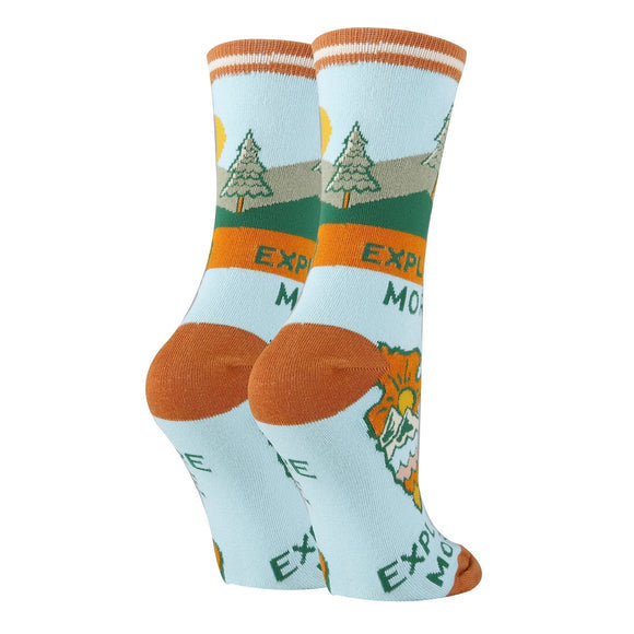 Oooh Yeah! Mountains and Hiking Unisex Socks