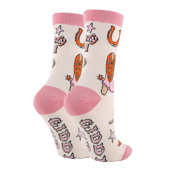 Oooh Yeah! Giddy Up Country Western Unisex Socks