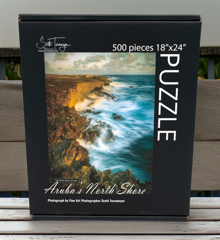 Aruba's North Shore Sunrise - 500 Piece Jigsaw Puzzle by Scott Turnmeyer