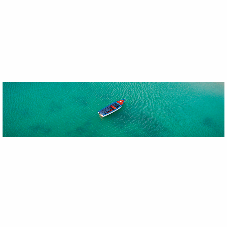 Aruba Boat Photographic Metal Bookmark with Tassel