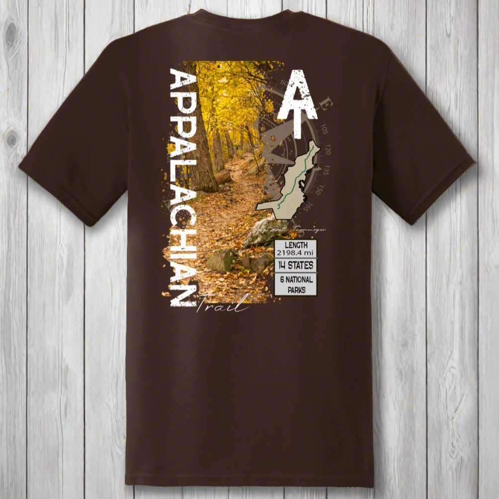 AT Appalachian Trail Super Soft Ring Spun 100% Cotton Midweight Unisex T-Shirt TShirt