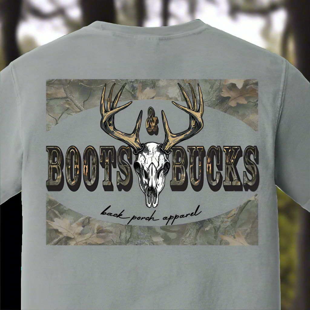 Back Porch Apparel Boots And Bucks Short Sleeve T-Shirt
