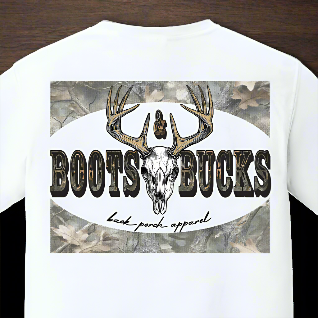 Back Porch Apparel Boots And Bucks Short Sleeve T-Shirt