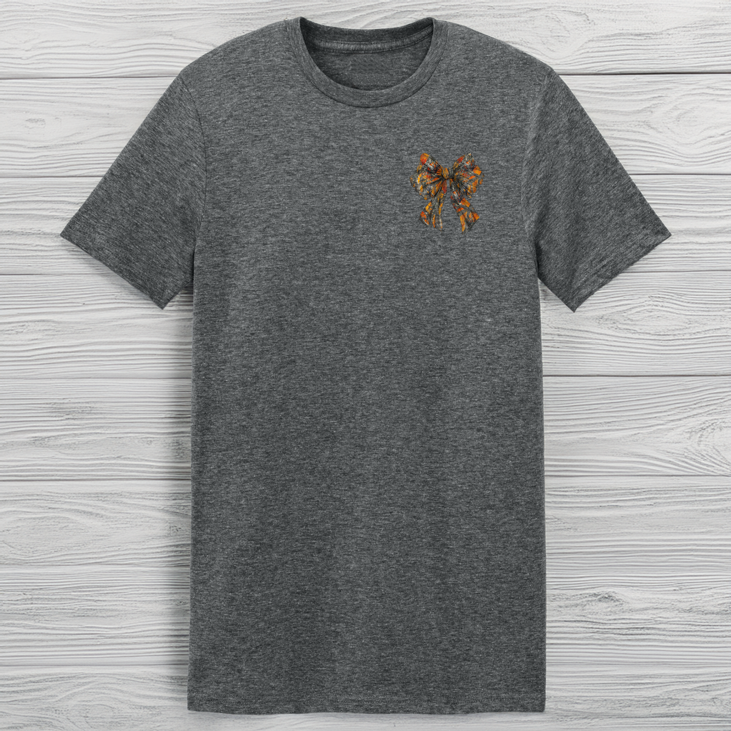 Back Porch Apparel Camouflage Bow Short Sleeve T-Shirt