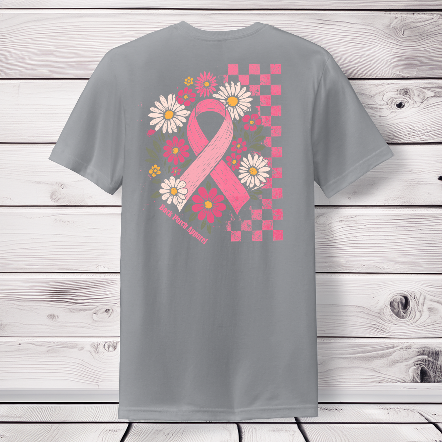 Breast Cancer Awareness Short Sleeve T-Shirt Back Porch Apparel