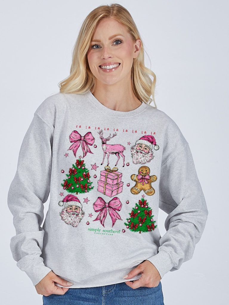 Simply Southern Christmas Trees Crew Sweatshirt