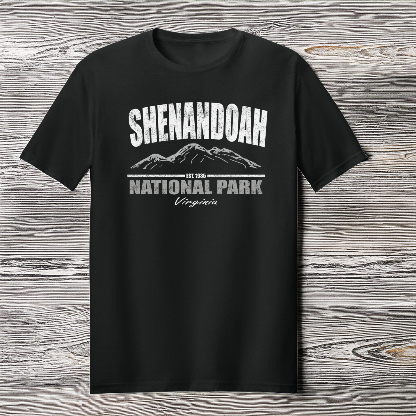 Shenandoah National Park T-Shirt in Black