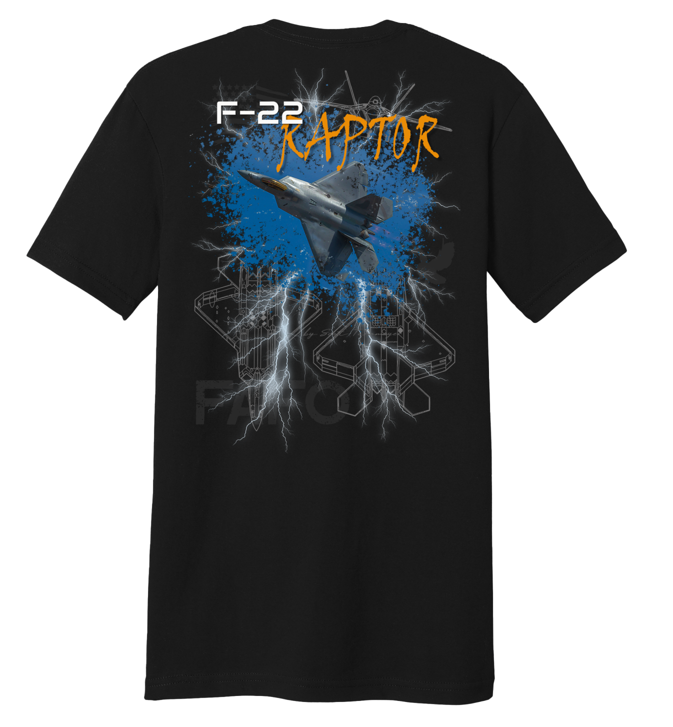 Back Porch Apparel USAF F-22 Short Sleeve T-Shirt