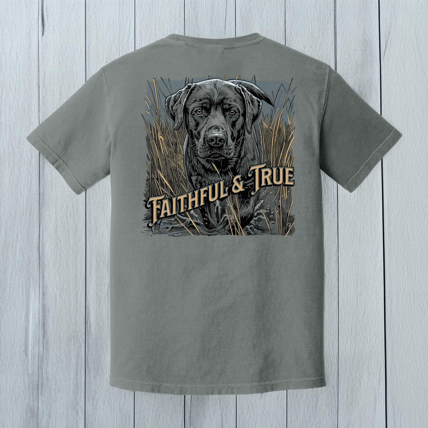Back Porch Apparel Faithful and True Lab Short Sleeve T-Shirt
