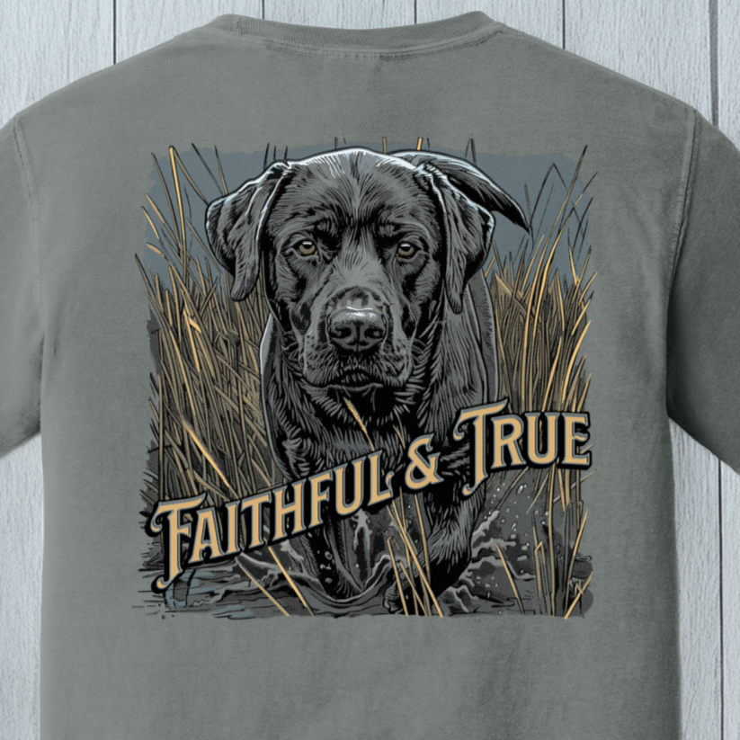 Back Porch Apparel Faithful and True Lab Short Sleeve T-Shirt