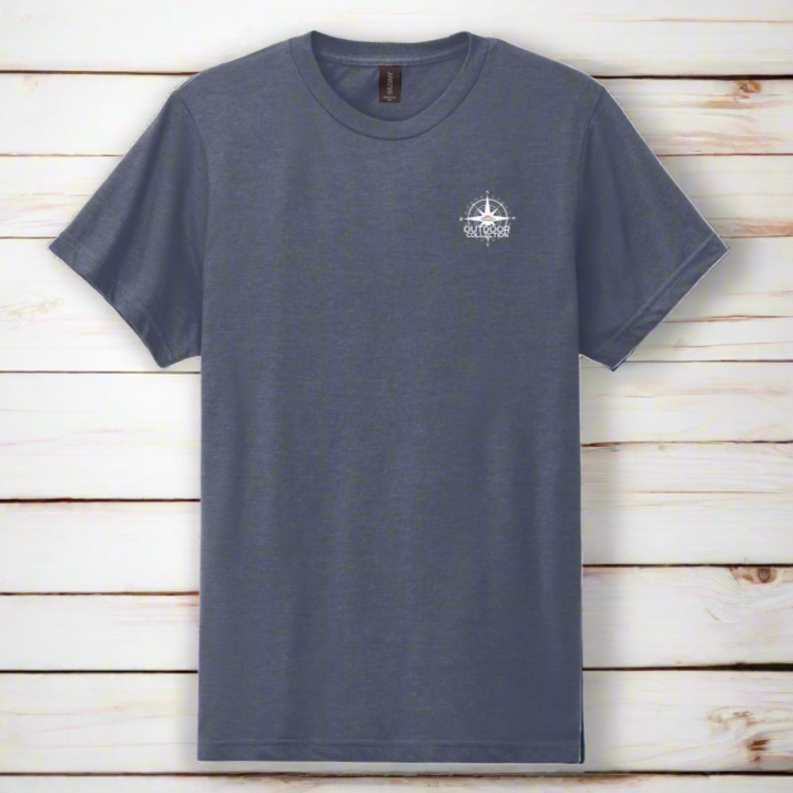 Back Porch Apparel Outdoor Collection Bass Fishing USA Flag T-Shirt