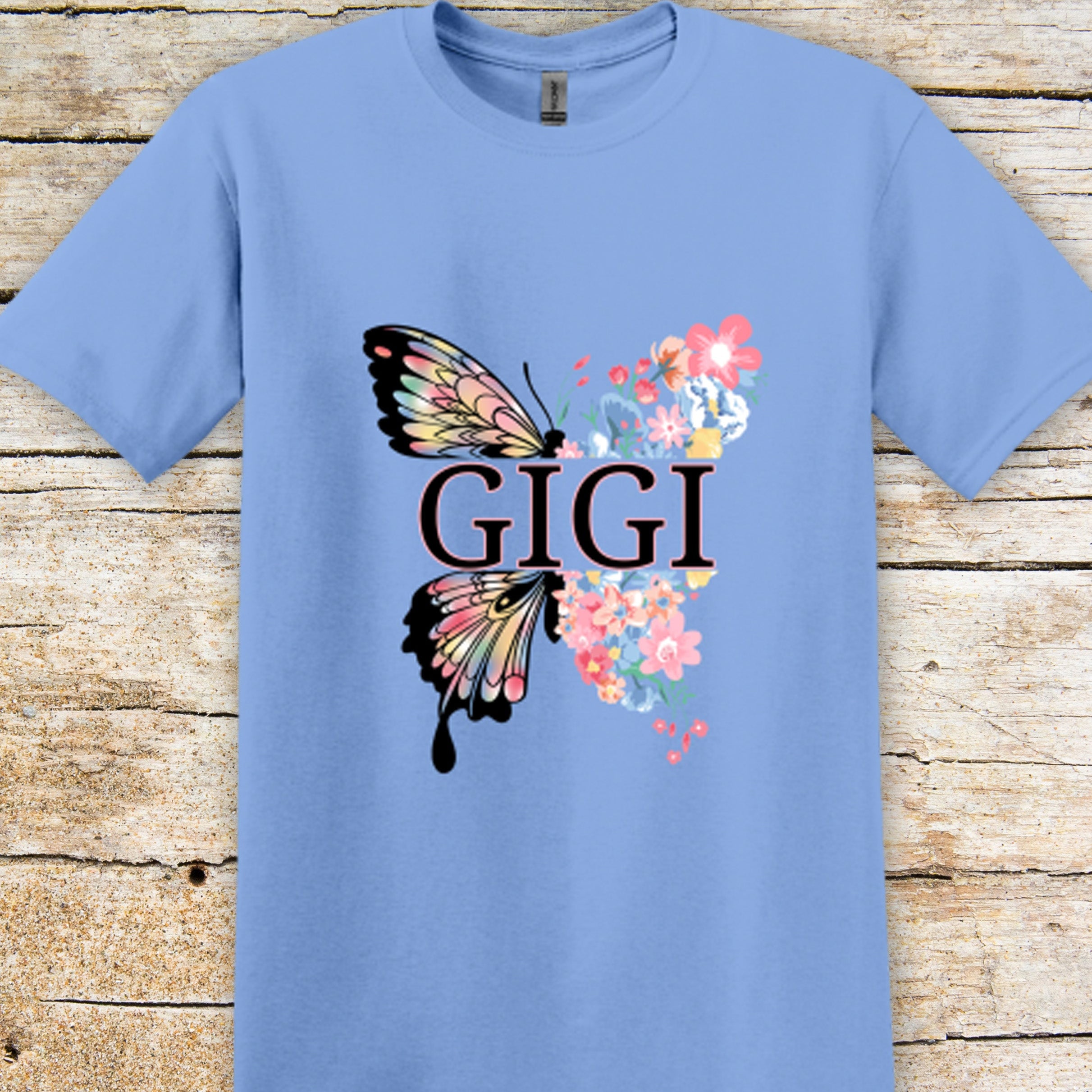 GiGi Butterfly Super Soft Ring Spun 100% Cotton Midweight T-Shirt