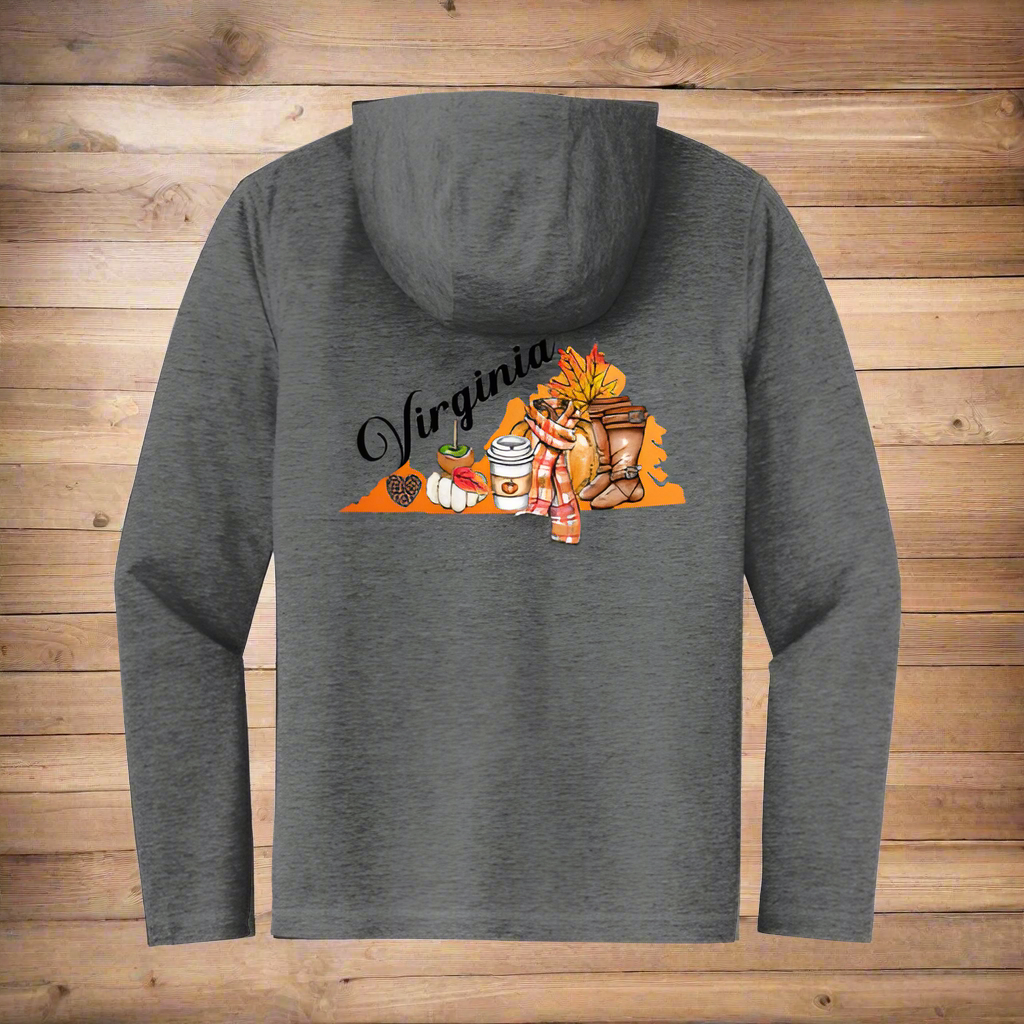Back Porch Apparel Virginia Fall Lightweight Pullover Hoodie