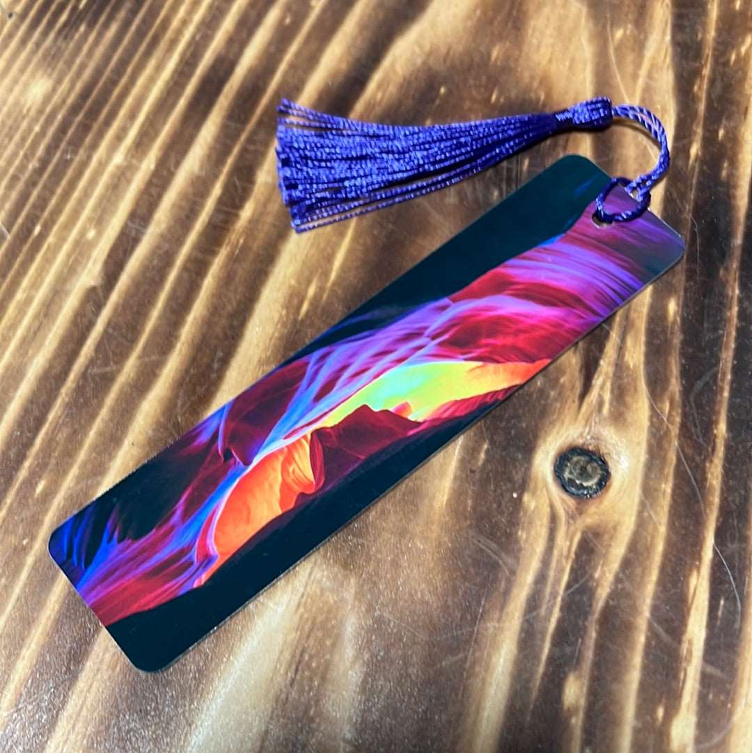 Aruba Boat Photographic Metal Bookmark with Tassel