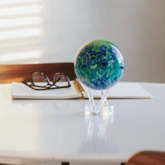 MOVA Van Gogh Irises Solar Powered Spinning Globe