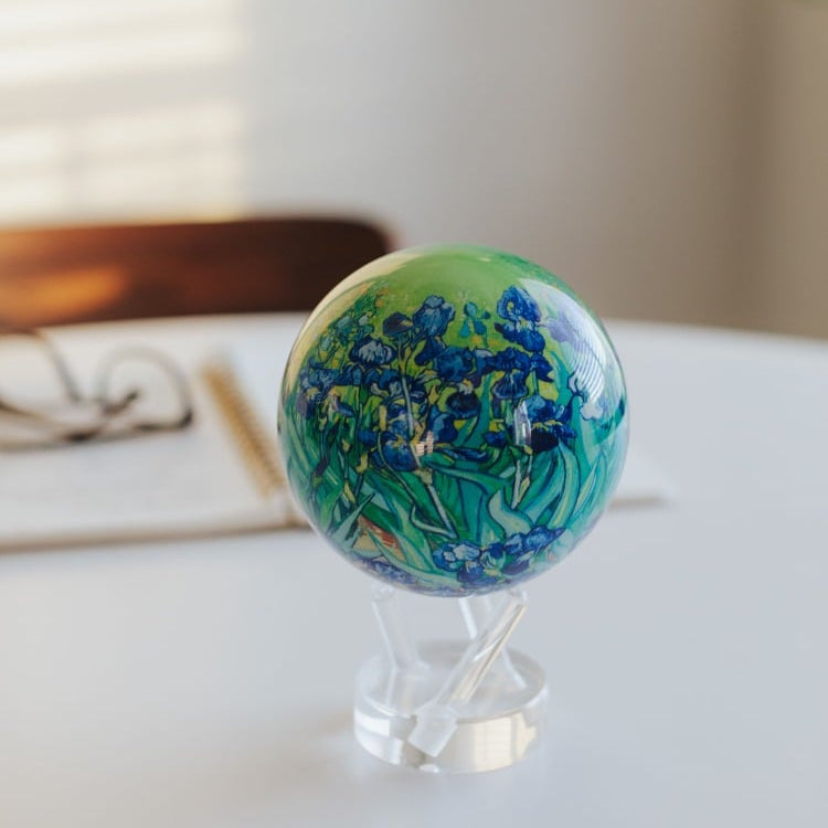 MOVA Van Gogh Irises Solar Powered Spinning Globe