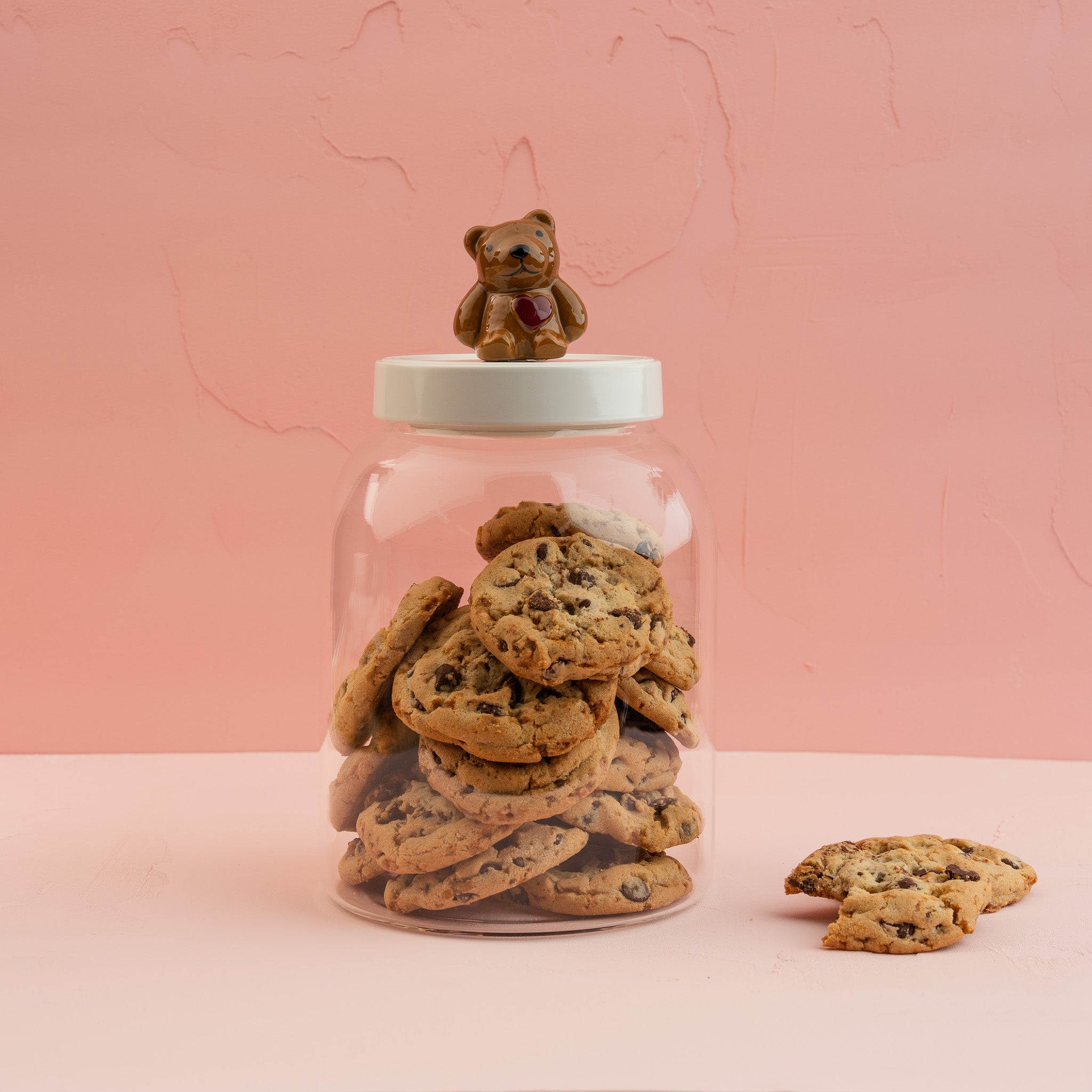Nora Fleming Bear With Me Mini styled with cookies and sweet treats, perfect for baby showers, birthdays, and family celebrations