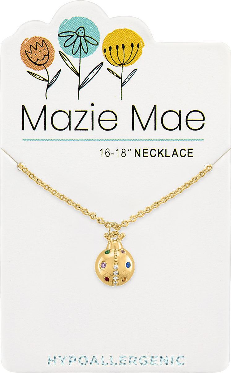 Mazie Mae Hypoallergenic Gold Ladybug Necklace