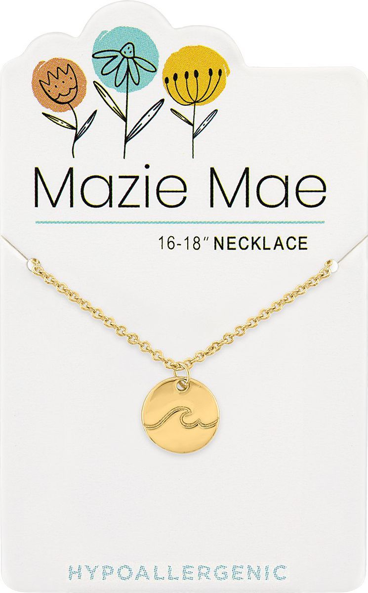 Mazie Mae Hypoallergenic Gold Wave Necklace