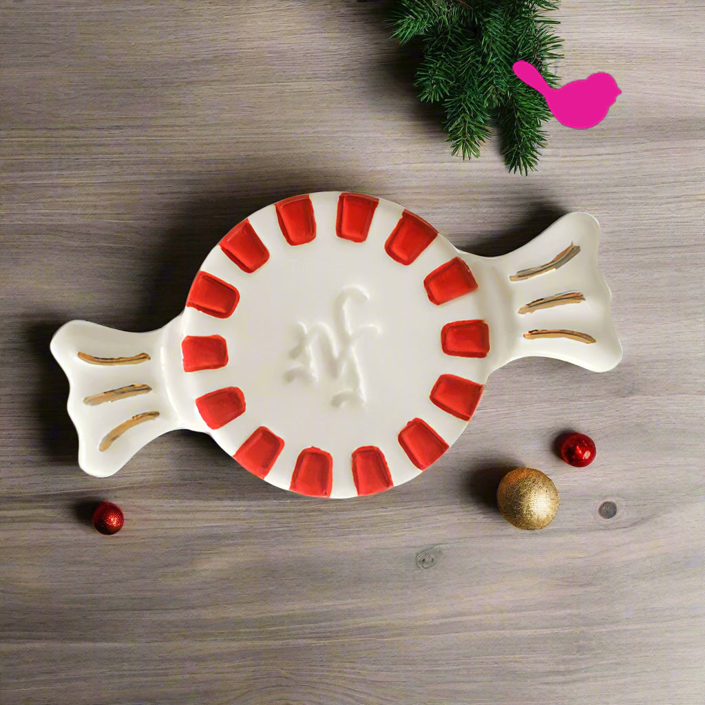 Nora Fleming Mini Peppermint Dreams Ceramic Peppermint Candy