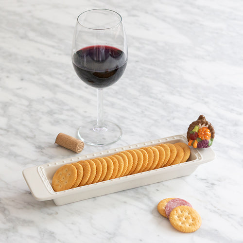 Nora Fleming Base Pinstripes Cracker Tray