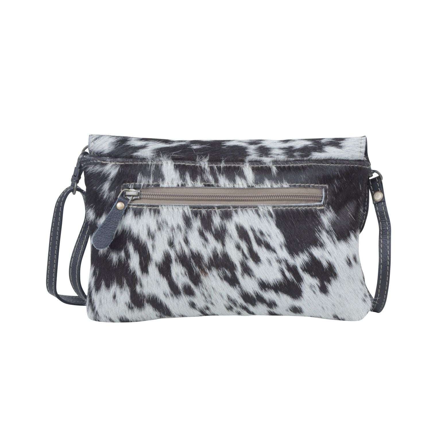 Blue Crescent Hand-tooled Bag