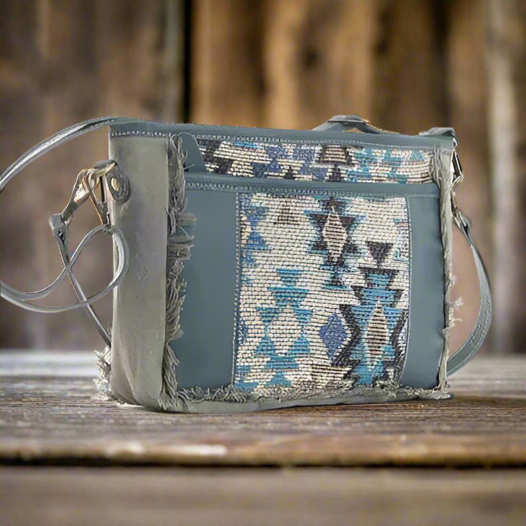 Myra Bag Zephyr Mesa Small & Crossbody Leather, Rug and Canvas Bag