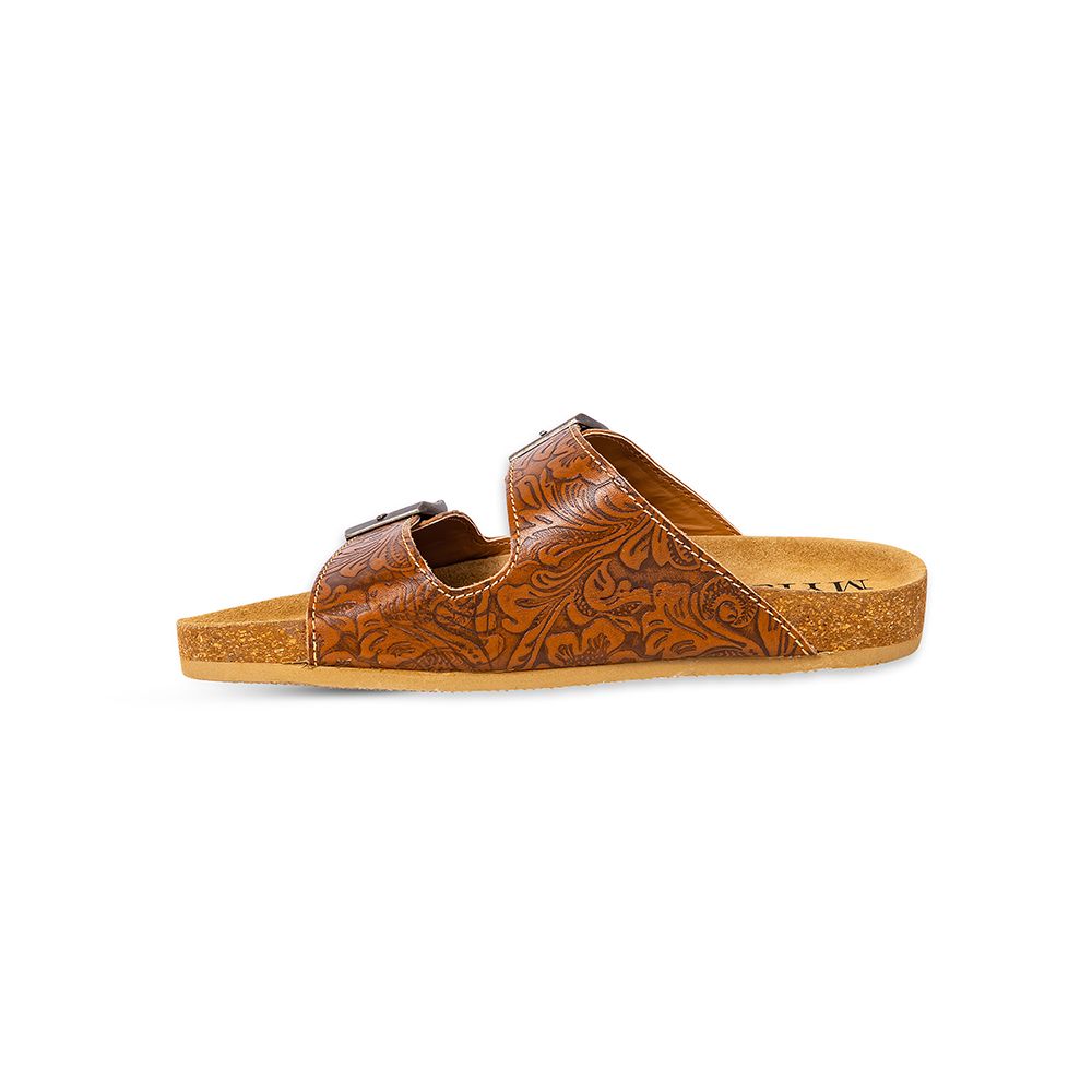 Myra Hand Tooled Leather Sandals - Maggie