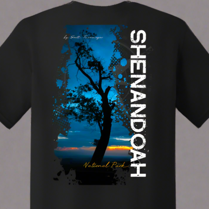 Scott Turnmeyer Shenandoah National Park Photography T-Shirt – 100% Ring-Spun Cotton