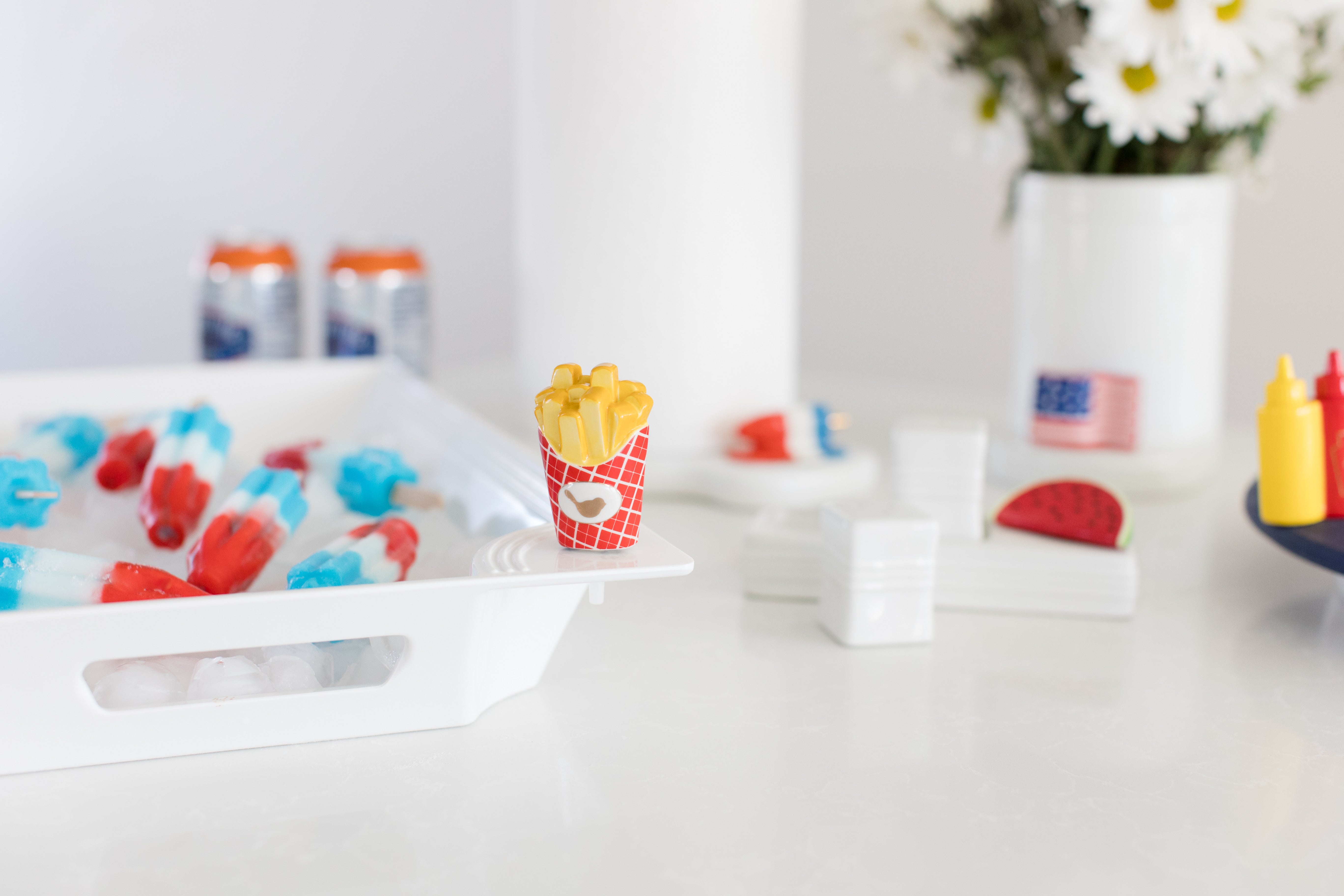 Nora Fleming French Fries Happy Fry Day Ceramic Mini