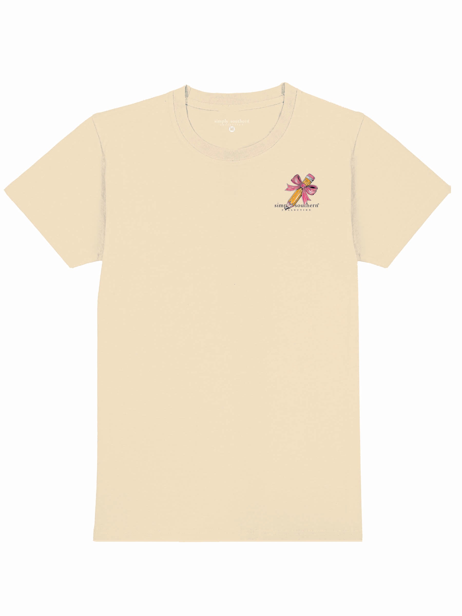 Simply Southern Women’s Teacher Short Sleeve Graphic T-Shirt Front View