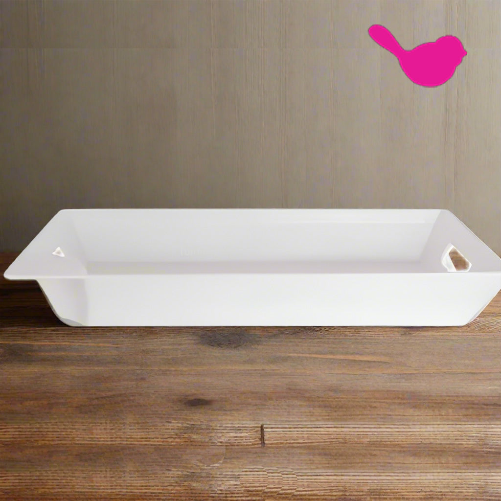 Nora Fleming Base Melamine Tray with Pinstripes