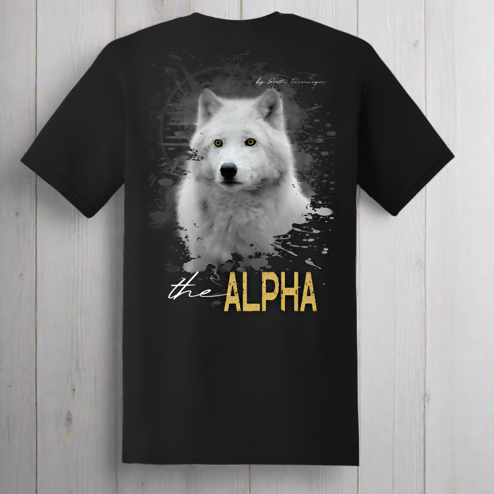 Back Porch Apparel Outdoor Collection The Alpha T-Shirt – Arctic Wolf Design