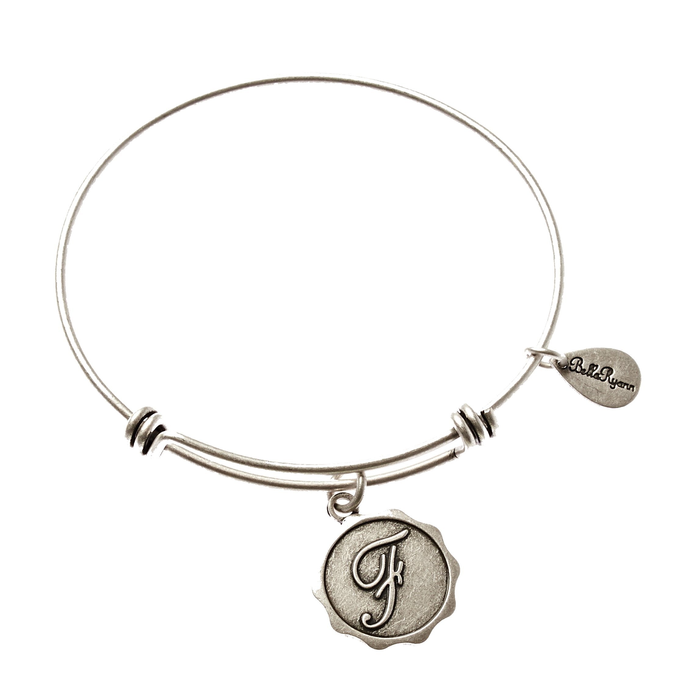 Bella Ryann Bangle Bracelet - Letter F - Turnmeyer Galleries