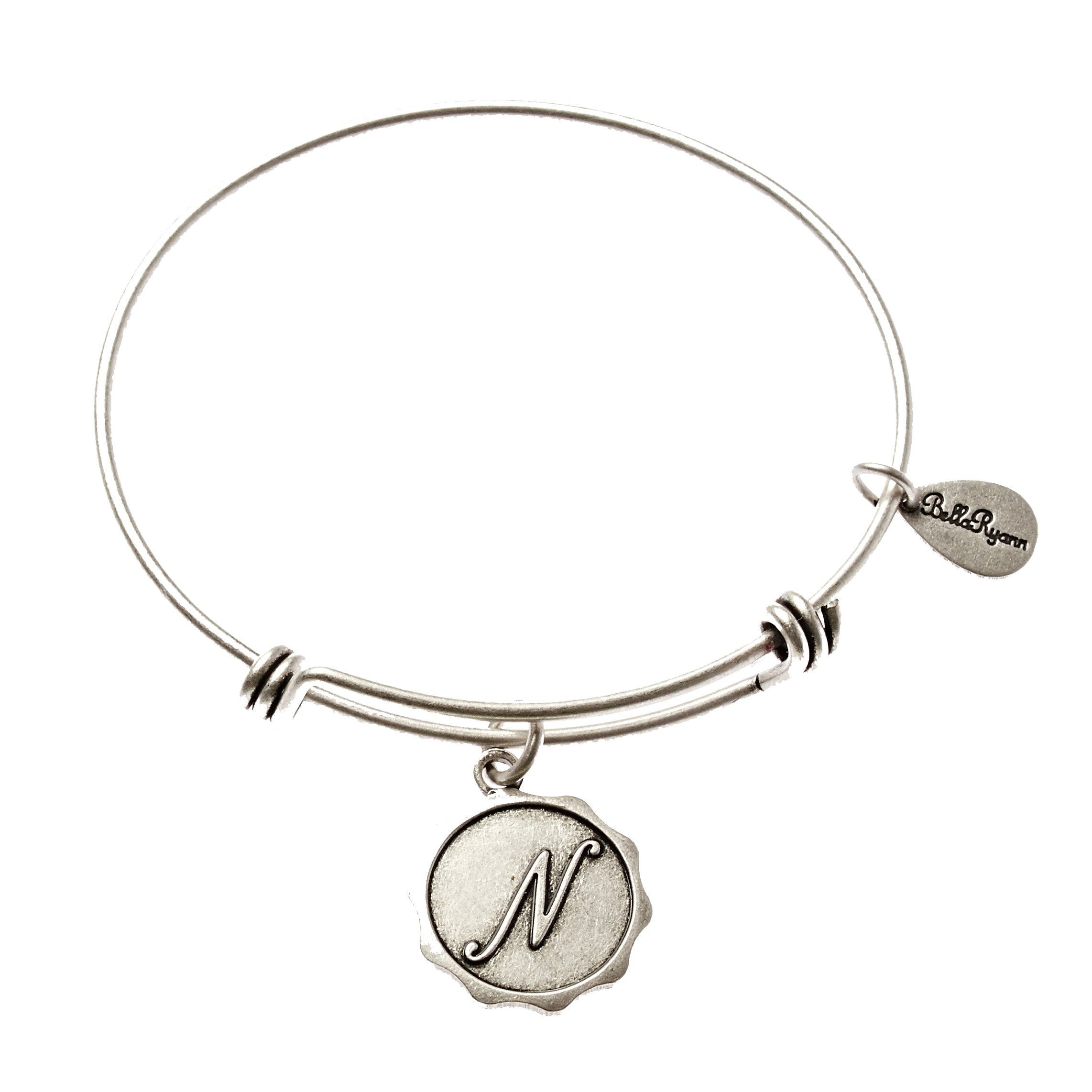 Bella Ryann Bangle Bracelet - Letter N - Turnmeyer Galleries