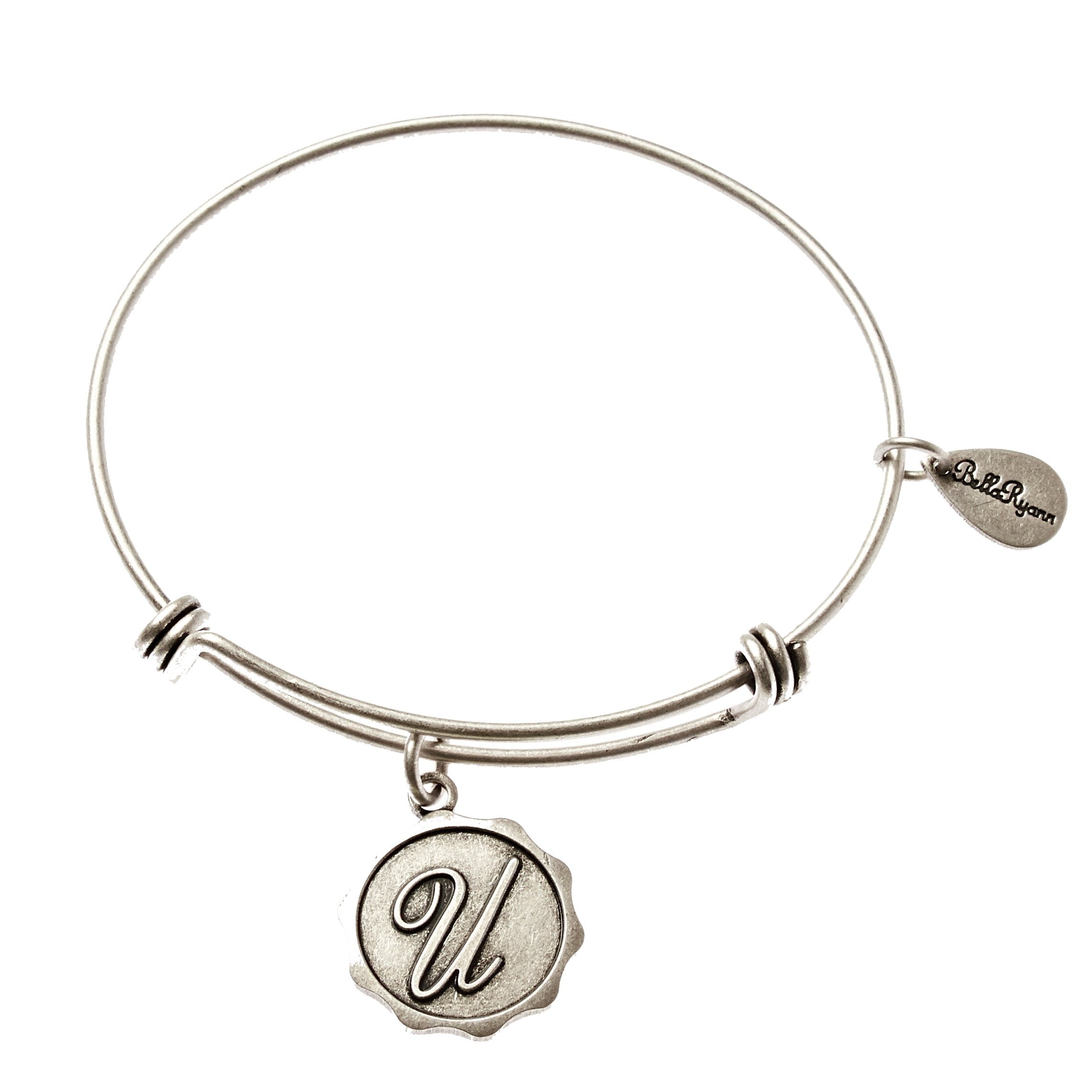 Bella Ryann Bangle Bracelet - Letter U - Turnmeyer Galleries