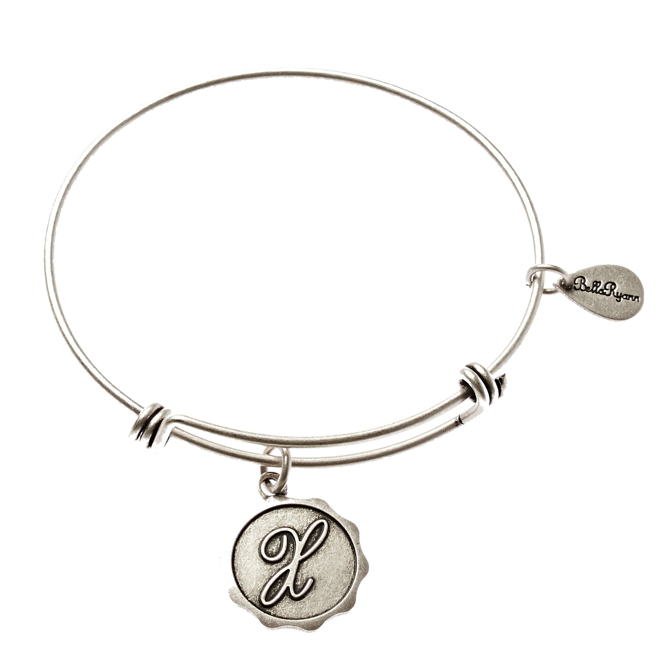 Bella Ryann Bangle Bracelet - Letter X - Turnmeyer Galleries
