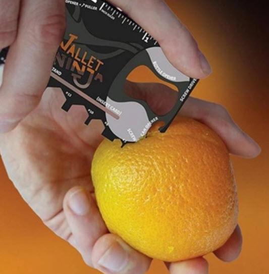 Wallet Ninja Multifunction Wilderness Survival Pocket Credit Knife 18 In 1 Multi Tool Card - Turnmeyer Galleries