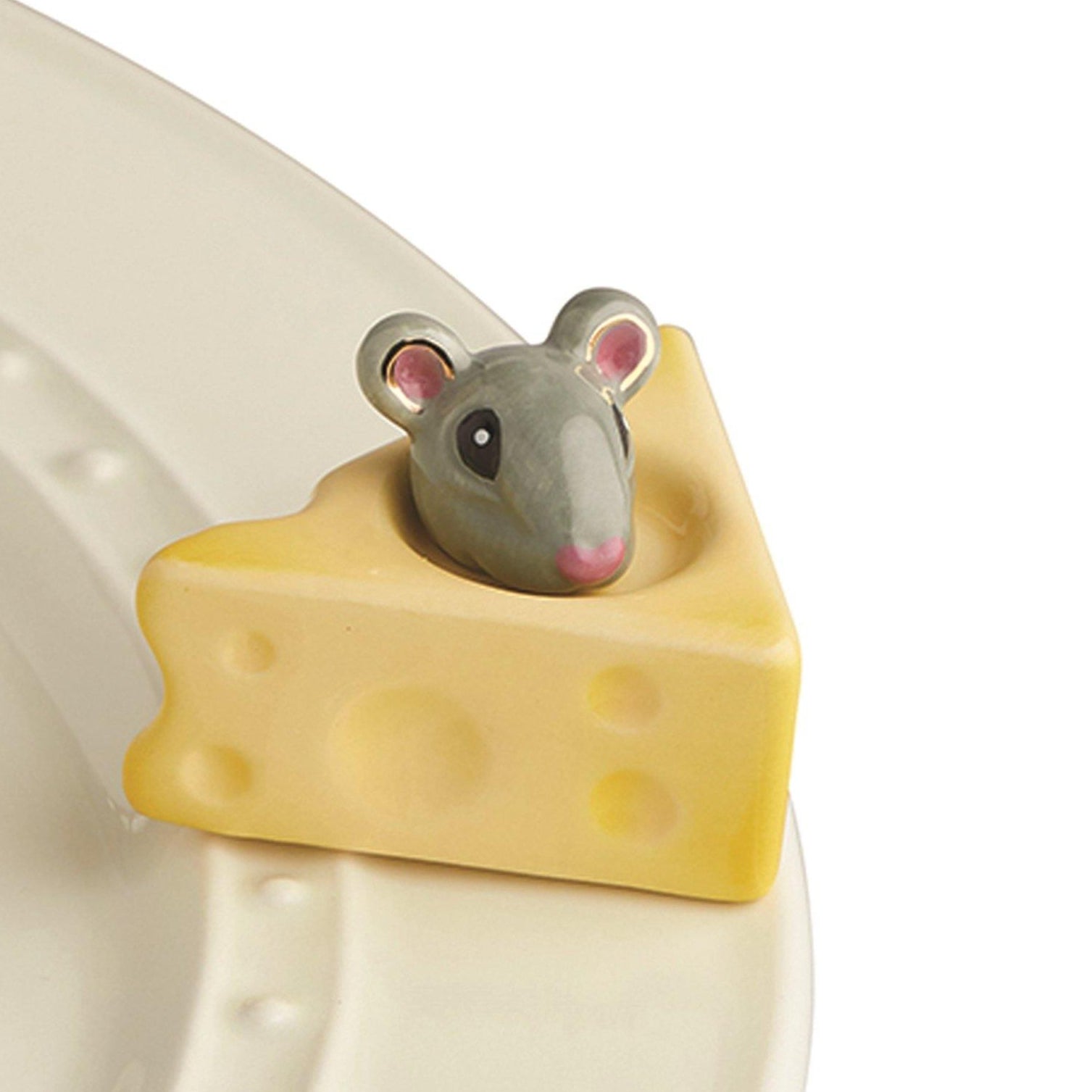 Cheese, Please! Mouse and Cheese Mini by Nora Fleming - Turnmeyer Galleries