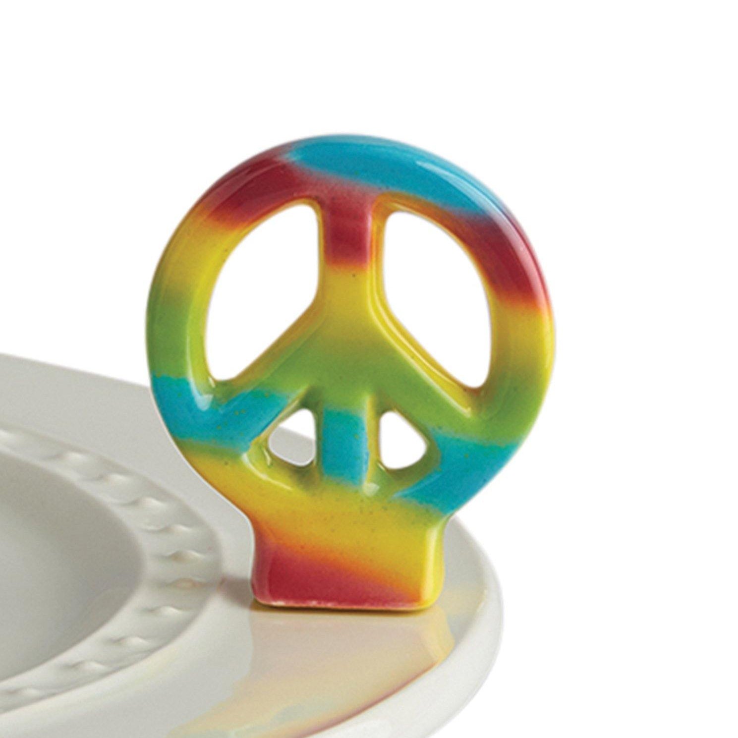 Peace Out! Peace Sign Mini by Nora Fleming - Turnmeyer Galleries