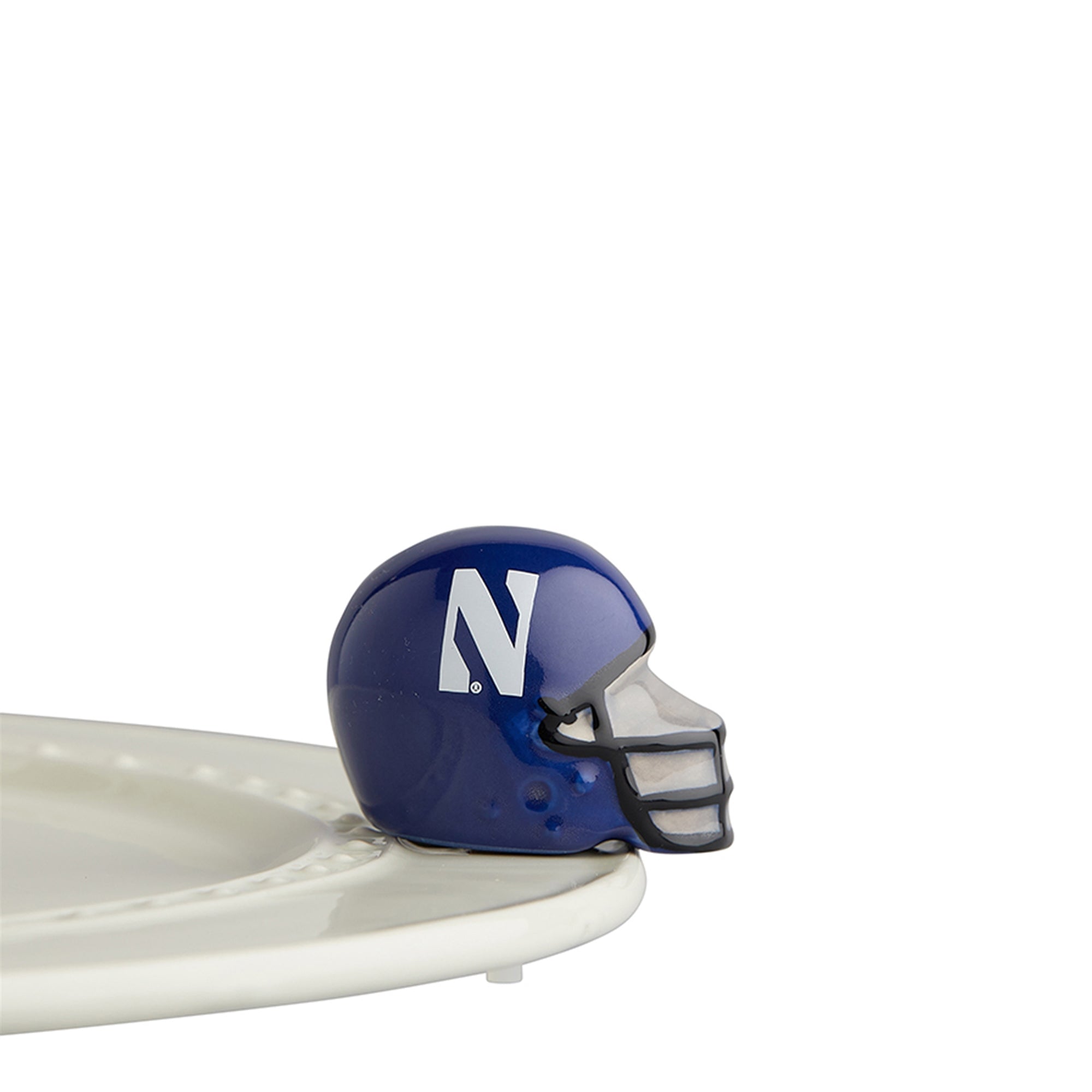 Nora Fleming Mini Northwestern Helmet