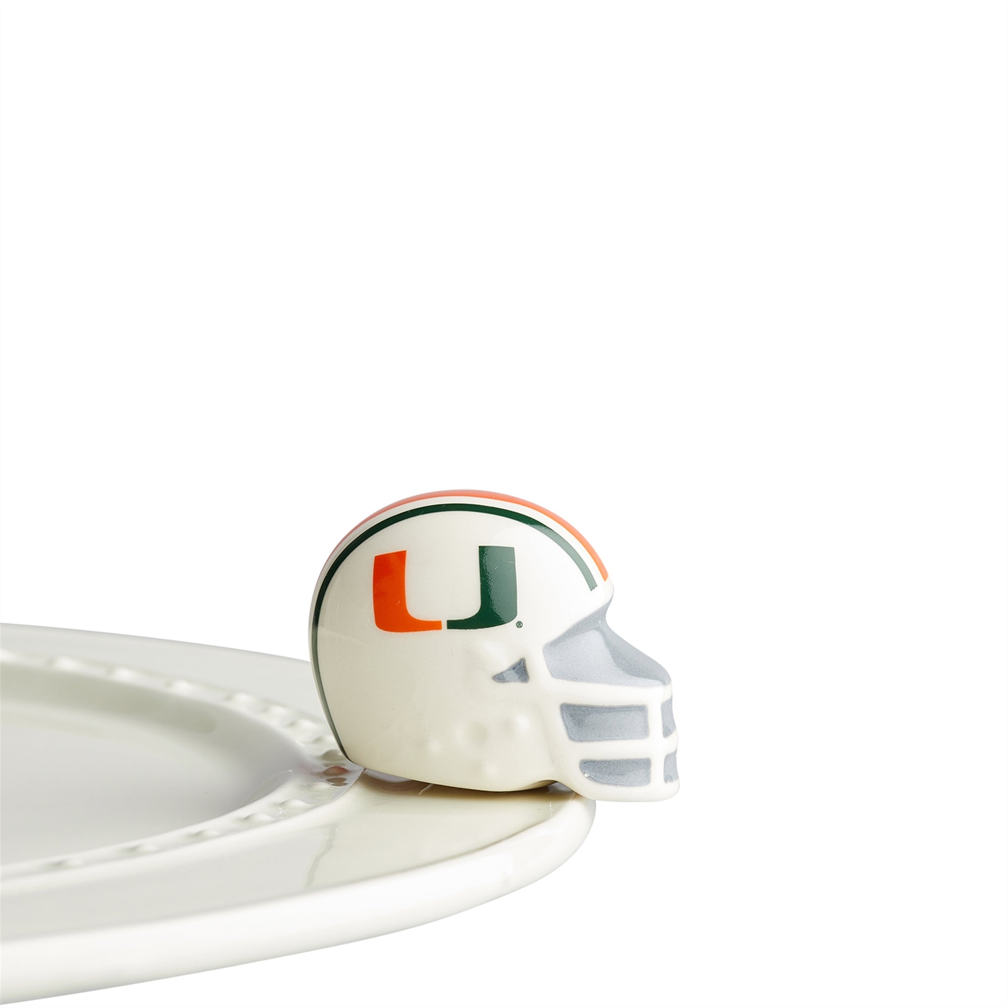 Nora Fleming Mini University of Miami Helmet