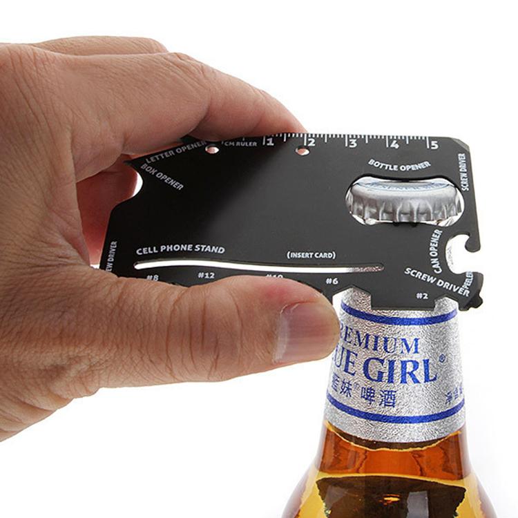 Wallet Ninja Multifunction Wilderness Survival Pocket Credit Knife 18 In 1 Multi Tool Card - Turnmeyer Galleries