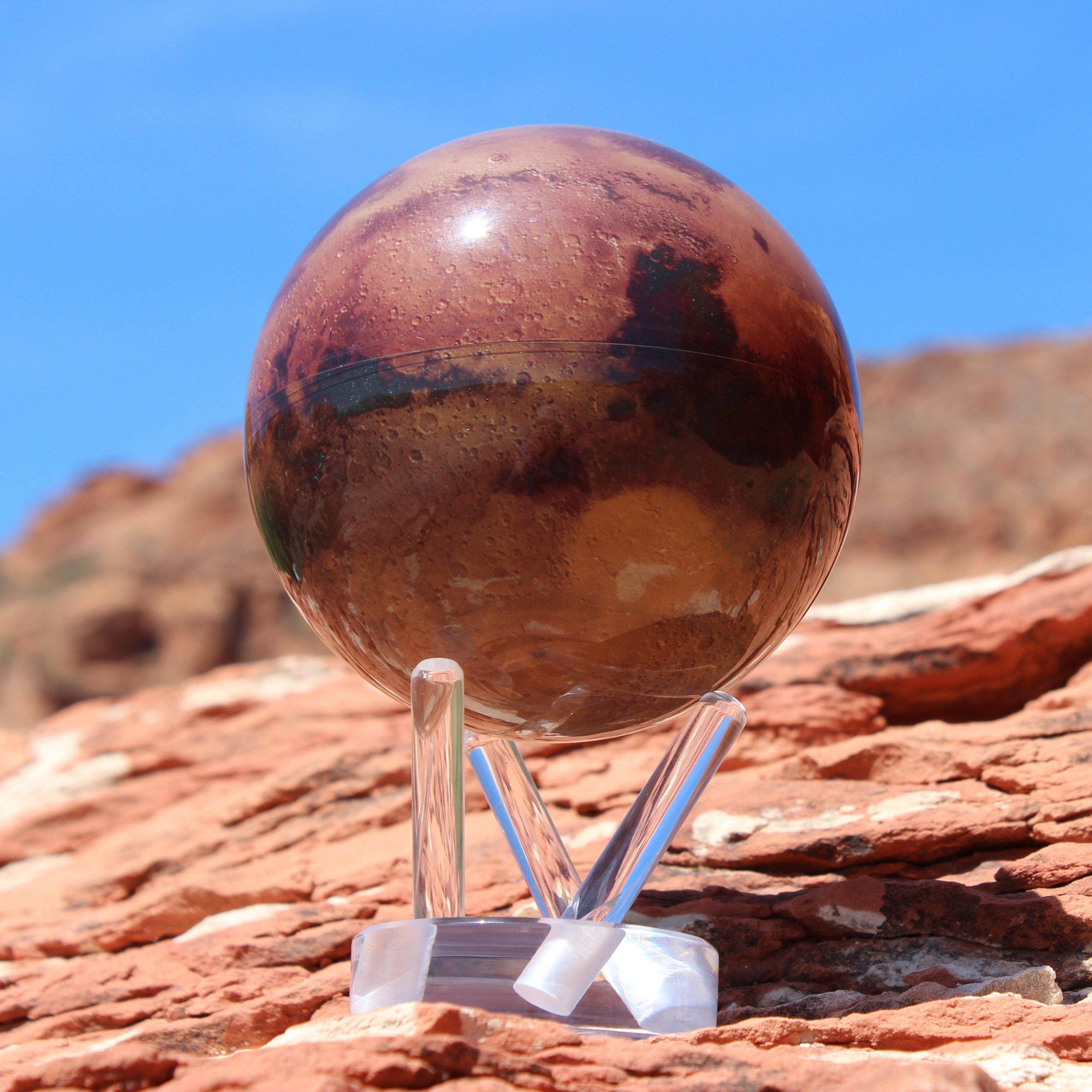 MOVA Planet Mars Solar Powered Spinning Globe