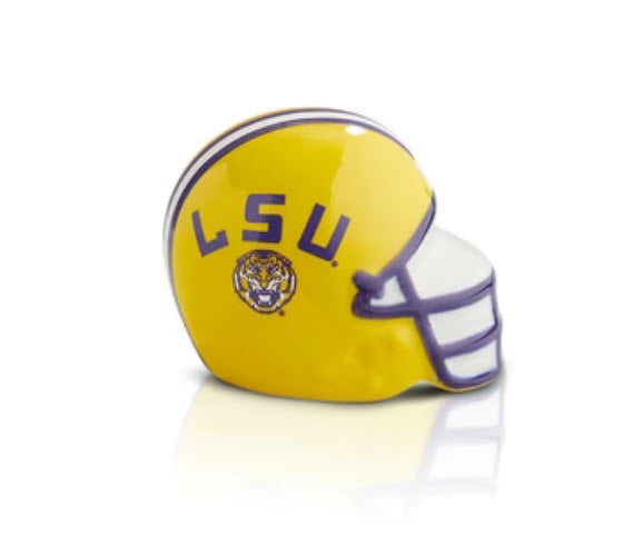 Nora Fleming Mini LSU Helmet