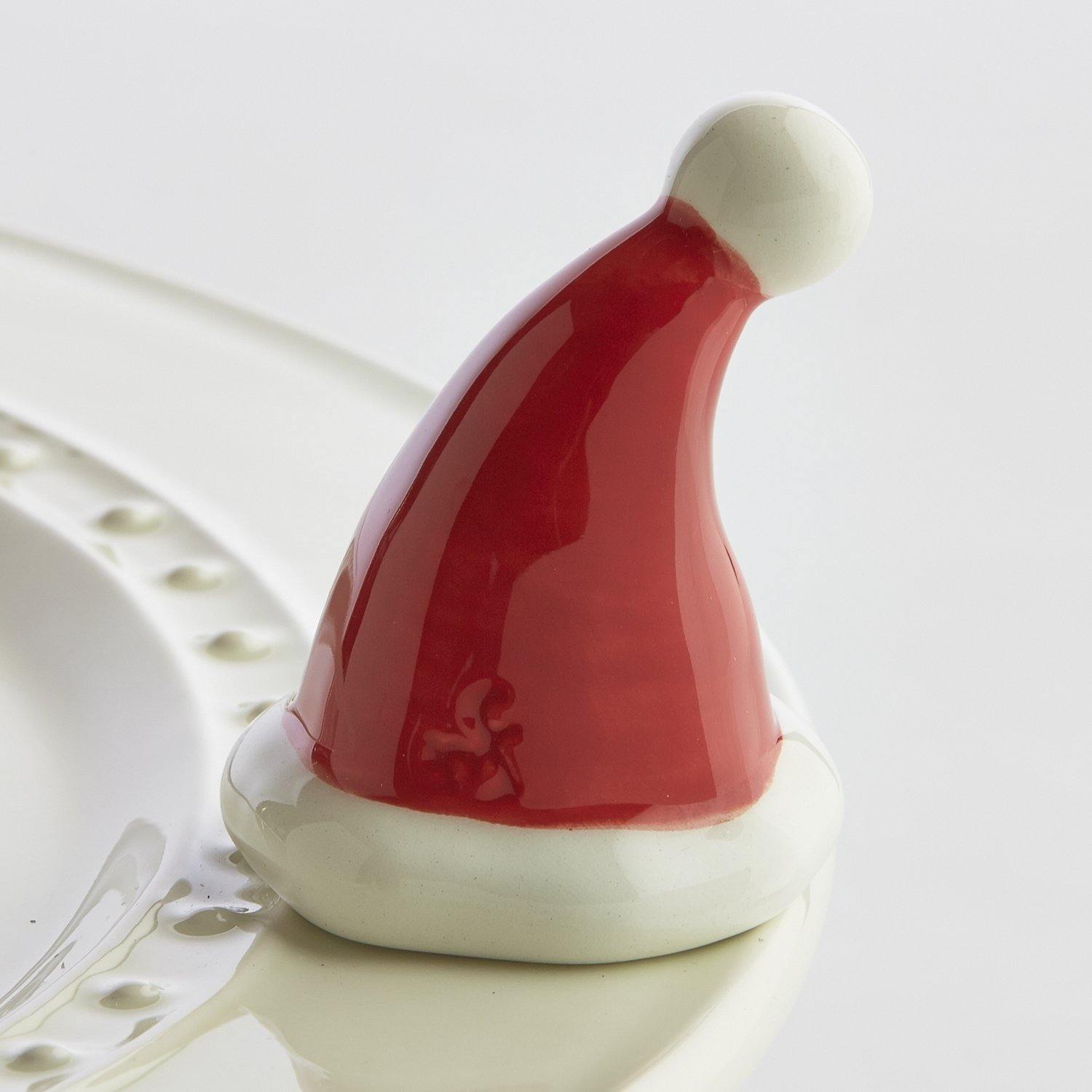 Santa Stops Here Santa Hat Mini by Nora Fleming - Turnmeyer Galleries