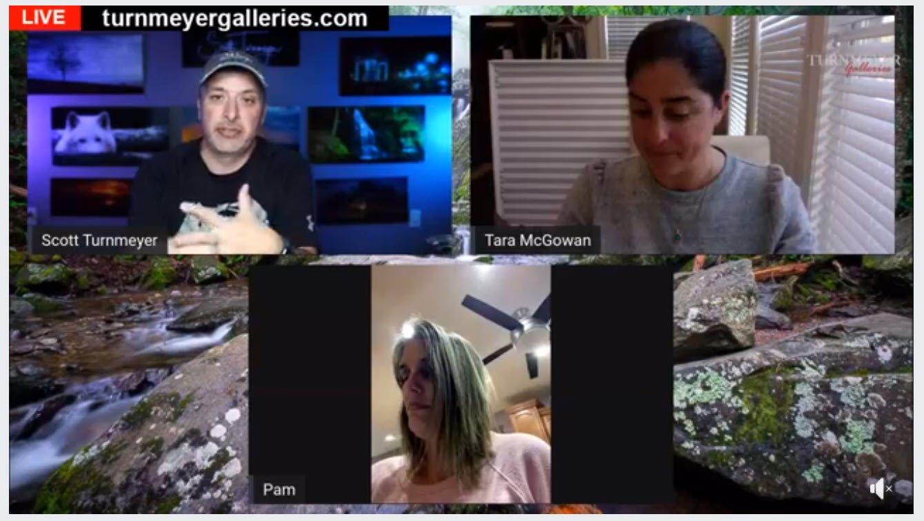 Virtual Happy Hour with Scott and Pam - Special Guest Tara McGowan of Moonglow - Turnmeyer Galleries